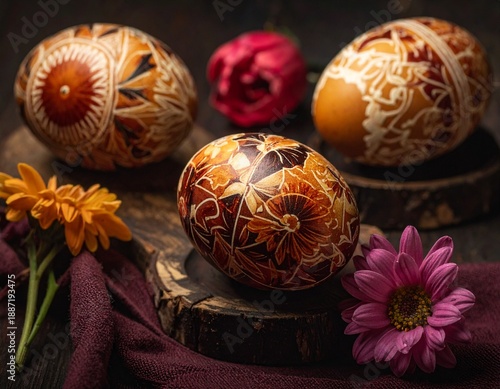 Wallpaper Mural Eier mit Wachstechnik Torontodigital.ca