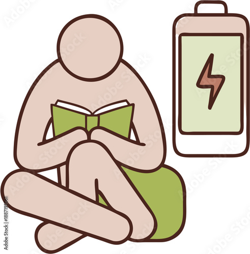 Concept of Recharging Mental Energy Through Reading and Education