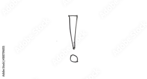 exclamationmark, exclamation, mark, punctuation, symbol, sign, alert, warning, caution, attention, important, notice, danger, emphasis, message, notification, error, system, ui, ux, outline, lineart, 