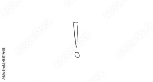 exclamationmark, exclamation, mark, punctuation, symbol, sign, alert, warning, caution, attention, important, notice, danger, emphasis, message, notification, error, system, ui, ux, outline, lineart, 