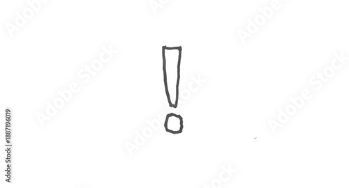 exclamationmark, exclamation, mark, punctuation, symbol, sign, alert, warning, caution, attention, important, notice, danger, emphasis, message, notification, error, system, ui, ux, outline, lineart, 