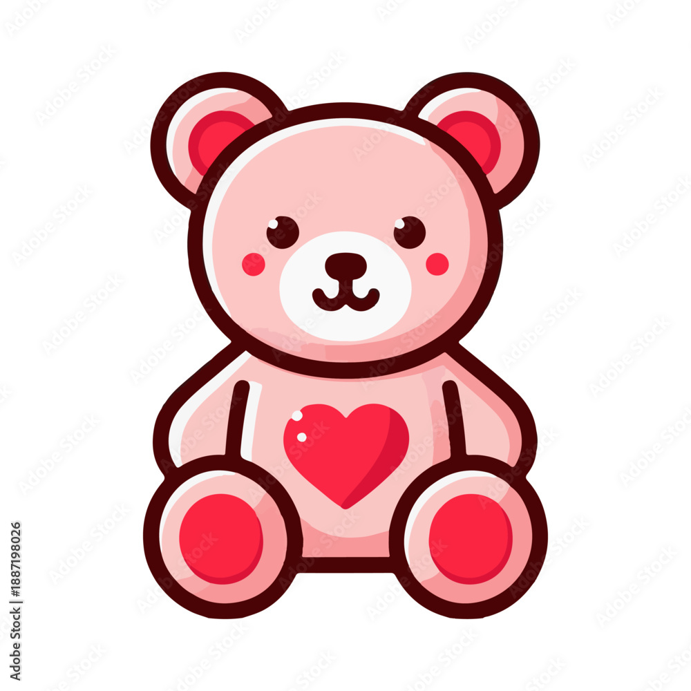 Obraz premium teddy bear illustration design