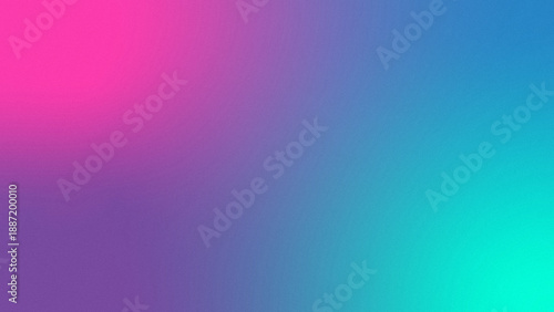 Colorful gradient background with pink purple blue and teal smooth blur transition, subtle grain texture and abstract modern wallpaper for creative design