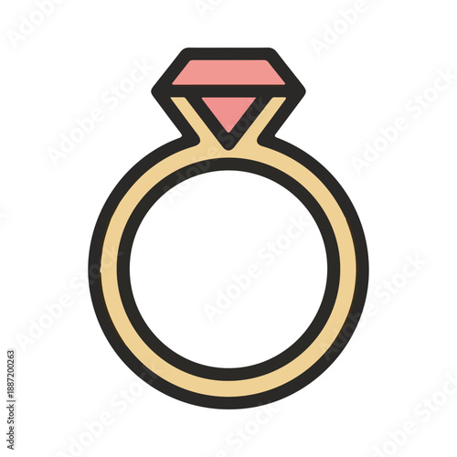wedding ring illustration design