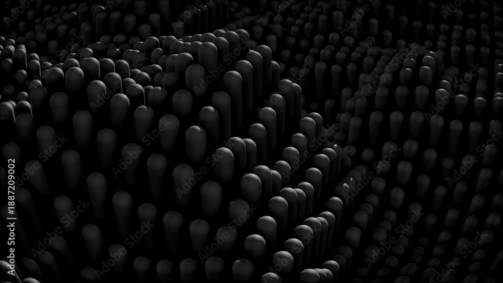Obraz premium 3d Fields of capsules