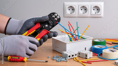 Wallpaper Mural electrician at work  Torontodigital.ca