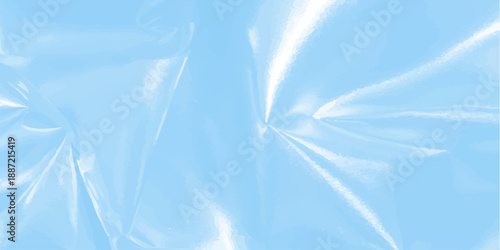 Abstract blue silk background with a soft satin texture featuring airy clouds and bright sunlight for a serene summer sky wallpaper design