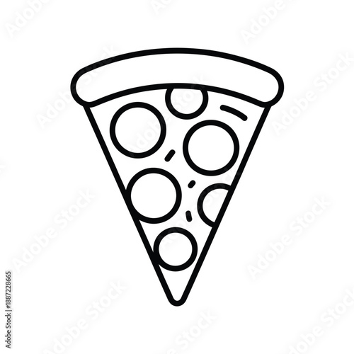 Slice of Pepperoni Pizza with Cheese and Toppings d