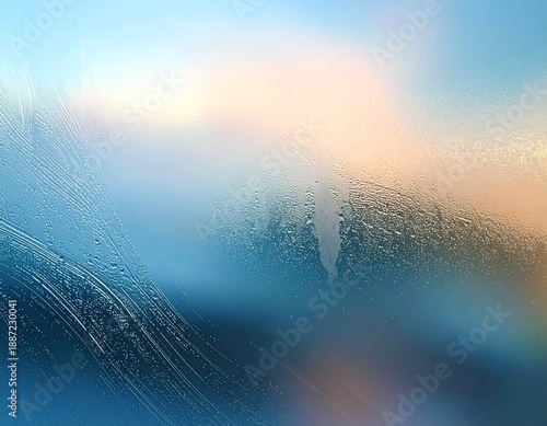 A frosted glass effect with soft gradients and light refractions background