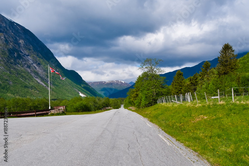 County road 63 at Trollstigen Romsdal county Norway 