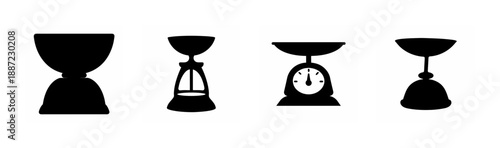 Collection of hourglass designs Vector, illustration