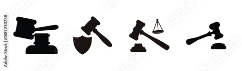 Symbolic representations of justice Vector, illustration