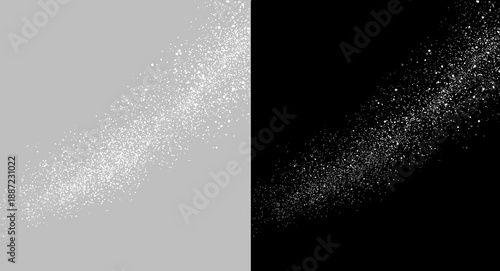Konstfotografi Dynamic falling snow and particle blizzard effect