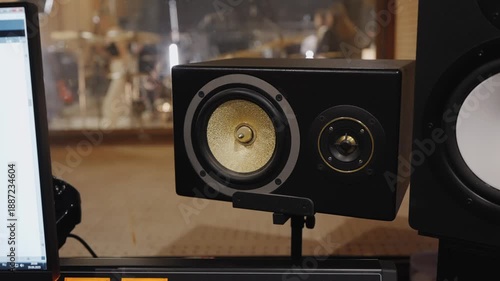 Wallpaper Mural Professional audio monitor with reflective room elements Torontodigital.ca