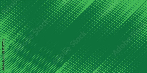 green halftone on background. Vector dotted sparkles or halftone shine pattern texture Pop Art Style Background.