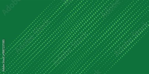 green halftone on background. Vector dotted sparkles or halftone shine pattern texture Pop Art Style Background.