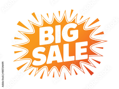 Red sale label vector illustration featuring a 3d comic style star symbol and best price discount tag for a new business promotion offer