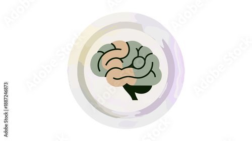 A conceptual illustration of the brain.