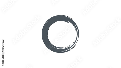 A minimalist artwork depicting an ensō circle.