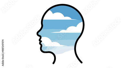 An illustration symbolizing open-mindedness and mental clarity.