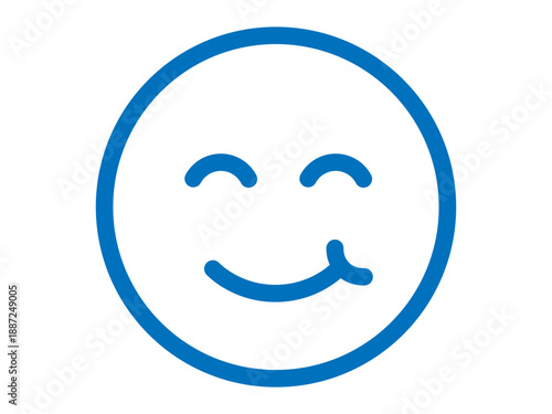 食いしん坊のアイコン（おいしい顔マーク）