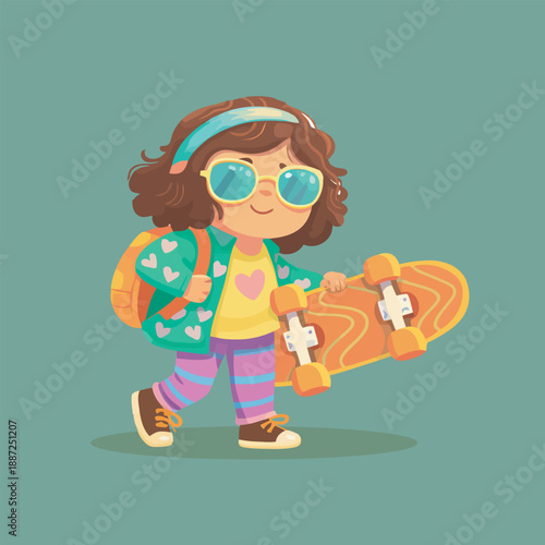 Girl and Boy Playing Together in Greenery Smiling