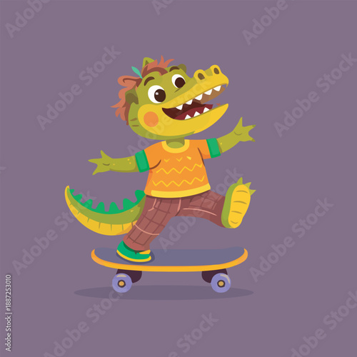  funny t-rex dinosaur dancing cartoon