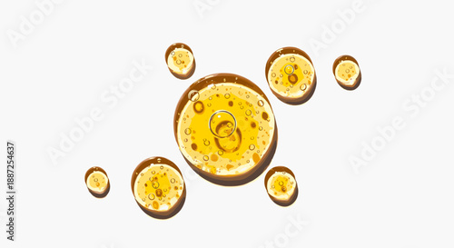 Assorted citrus slices arranged in a circular pattern on a plain background viewed from directly above