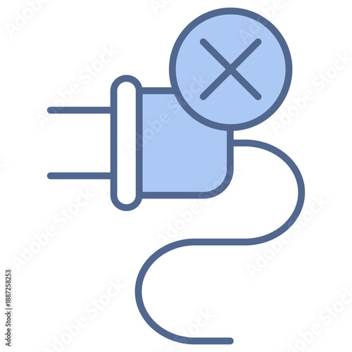 Disconnected Blue Icon