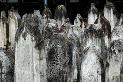 Wallpaper Mural Fuvahmulah Male features traditional gravestones in a historical cemetery during daylight Torontodigital.ca