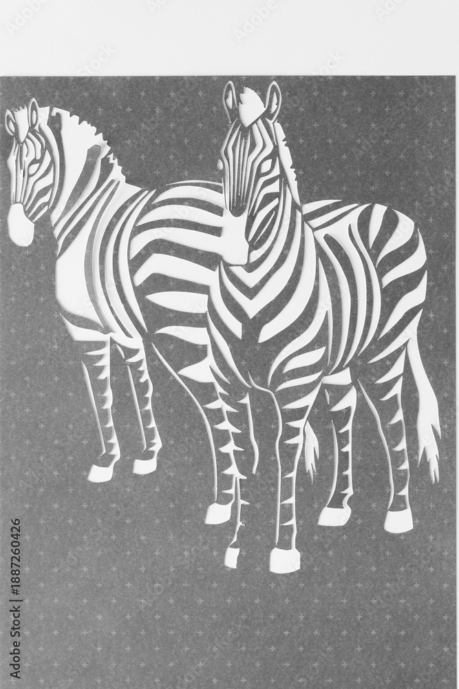 Fototapeta premium zebra stencil