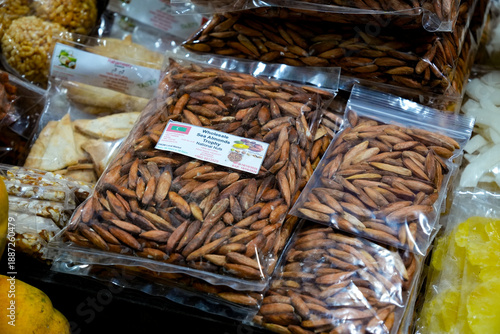 Wallpaper Mural Exotic nuts on display for sale at a local market in the Maldives Torontodigital.ca