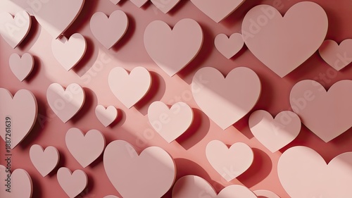 Abstract hearts background 