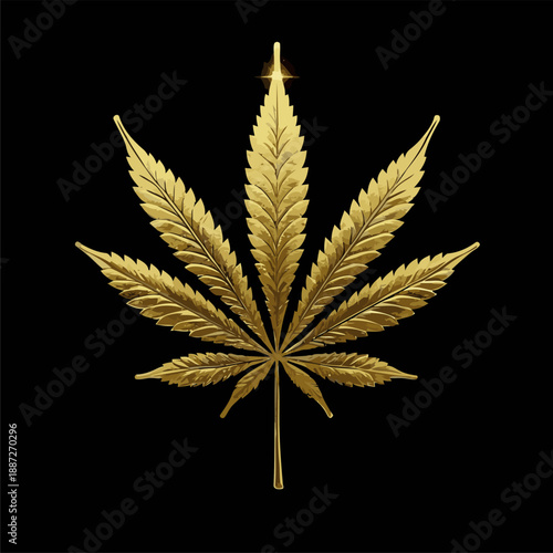 cool gold colored marijuana image