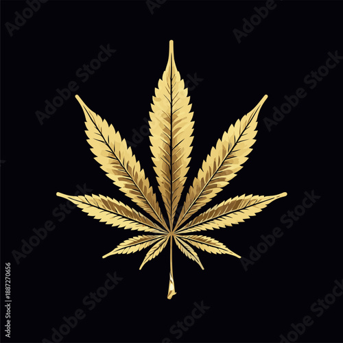cool gold colored marijuana image