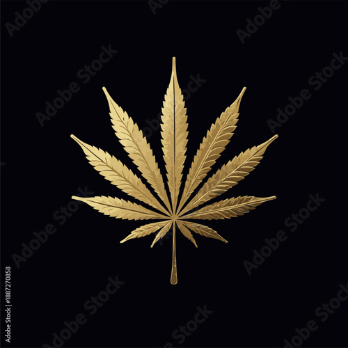 cool gold colored marijuana image