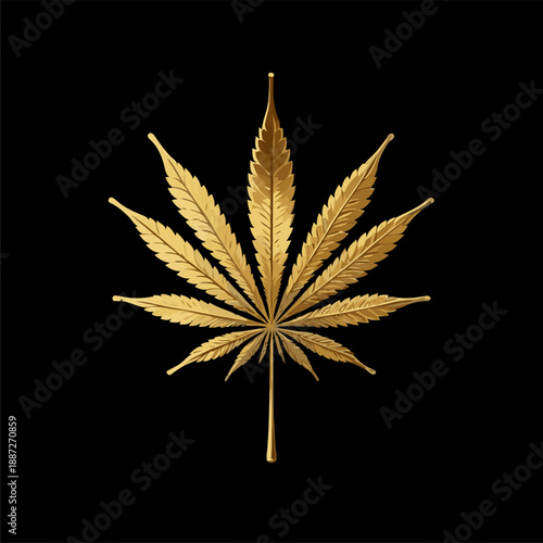 cool gold colored marijuana image