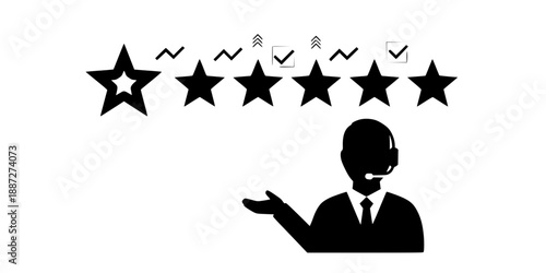 High Quality Customer Feedback Rating Silhouette