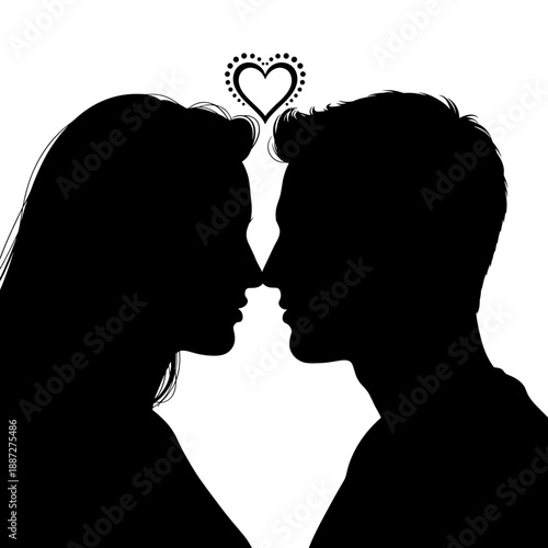 Couple Kissing Love Romance Affection Intimacy Heart.