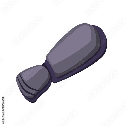 Kendo hand protector vector illustration, kendo hand armor icon vector, kendo training glove vector icon, kendo equipment icon
