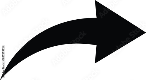 A large black arrow pointing to the right, symbolizing direction and progress, against a simple background from a straightforward viewpoint