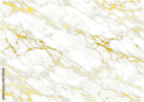 高級感のある金と白大理石のシームレステクスチャ｜Luxury White Marble Seamless Texture