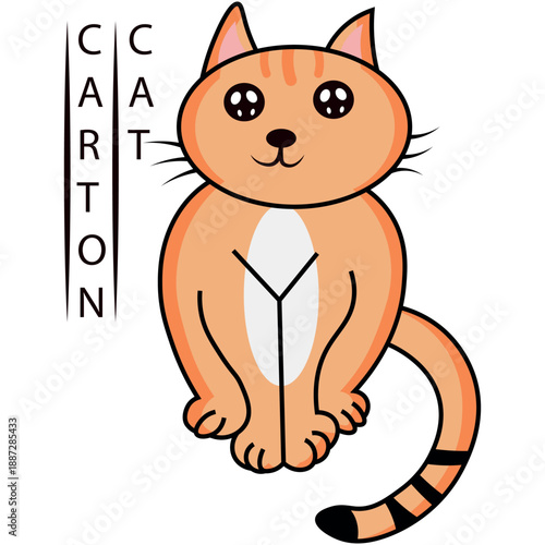 Cat the cartoon vektor for t Shirt