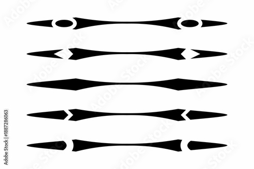 Decoración separadores de texto vector vintage 