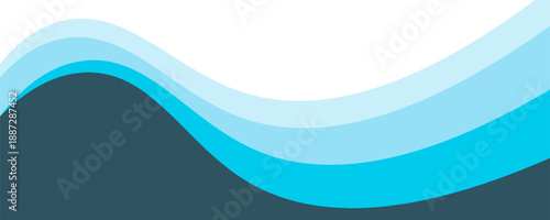 Abstract Wave Pattern in Blue Tones for Background and Design. vector Eps 10