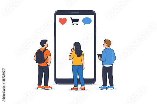 Young adults shopping online: social media and e-commerce on smartphones