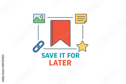 Bookmark icons for content organization and easy access