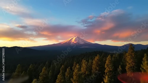 mount hood at sunset