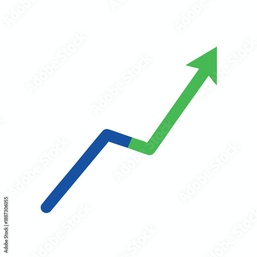Graph showing recovery and upward trend