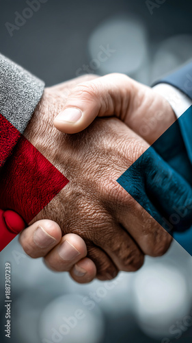 Business Deal Handshake: Collaboration, Partnership and Trust concept art